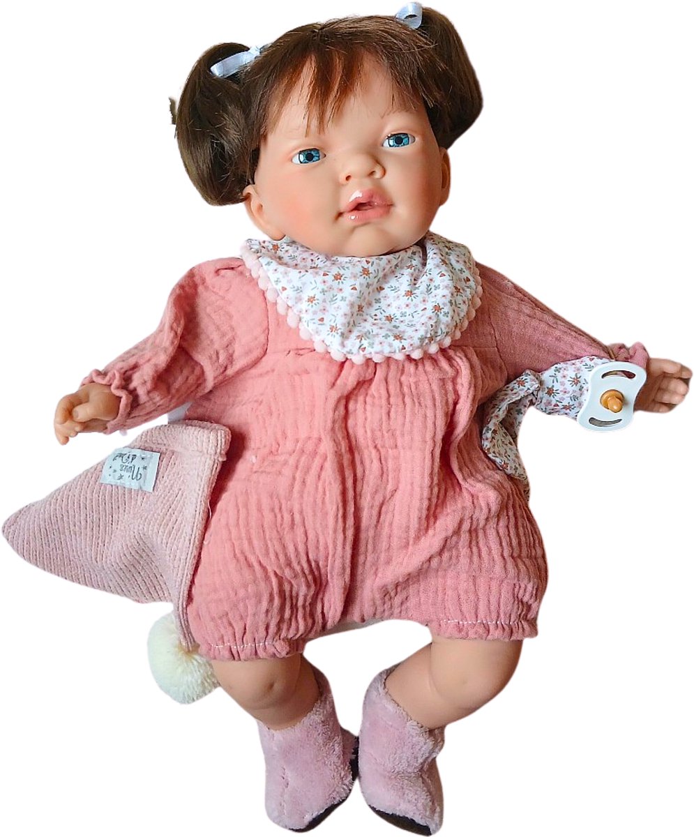 Nines d Onil Babypop Liberty Bruin Haar 40 cm